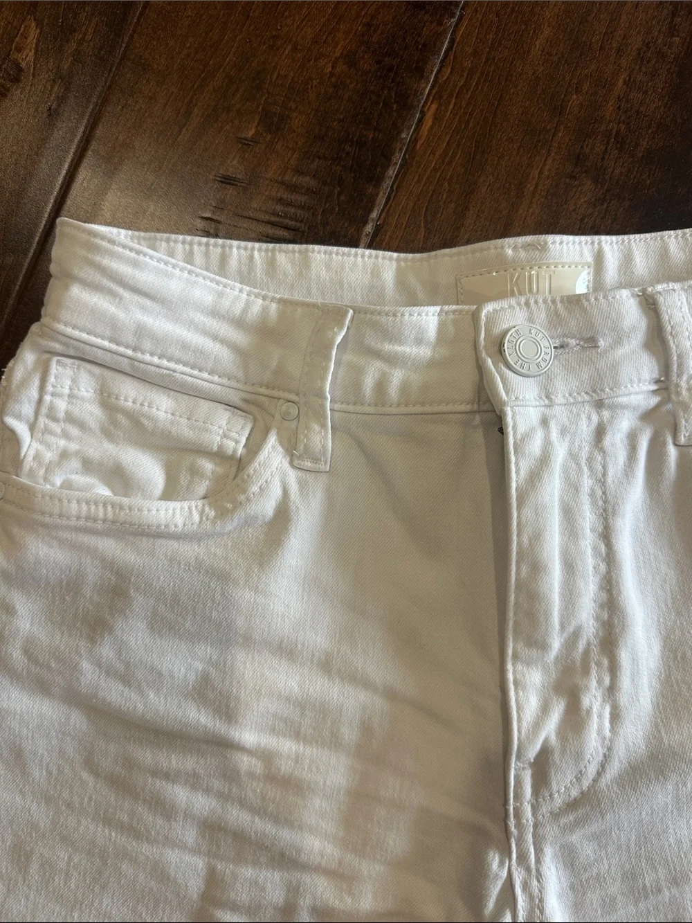 Kut From The Cloth White Denim Shorts